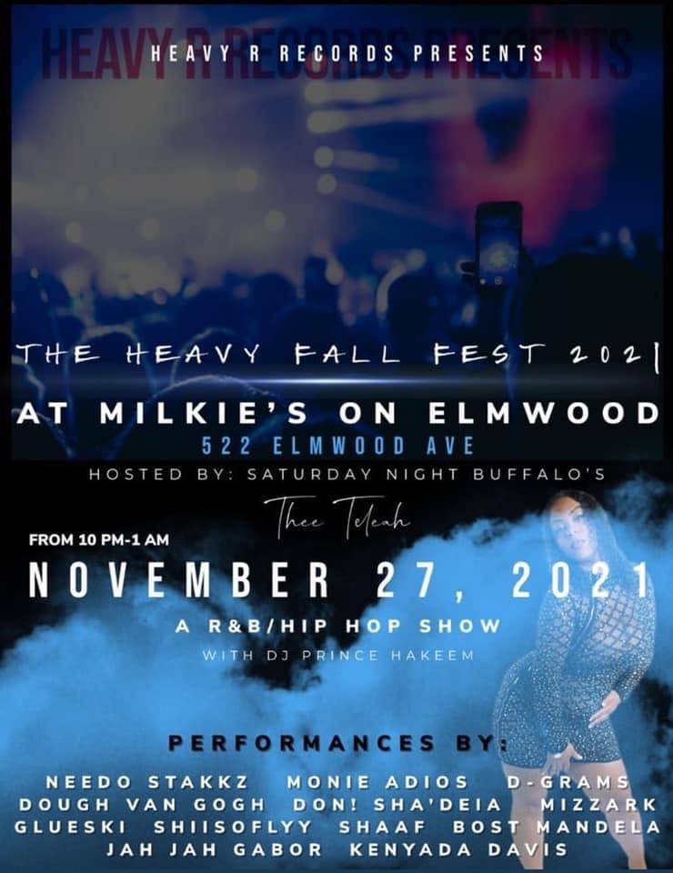 Heavy R Records presents The Heavy Fall Fest 2021 at Milkie’s on Elmwood – Buffalo [11.27.21]| Event
